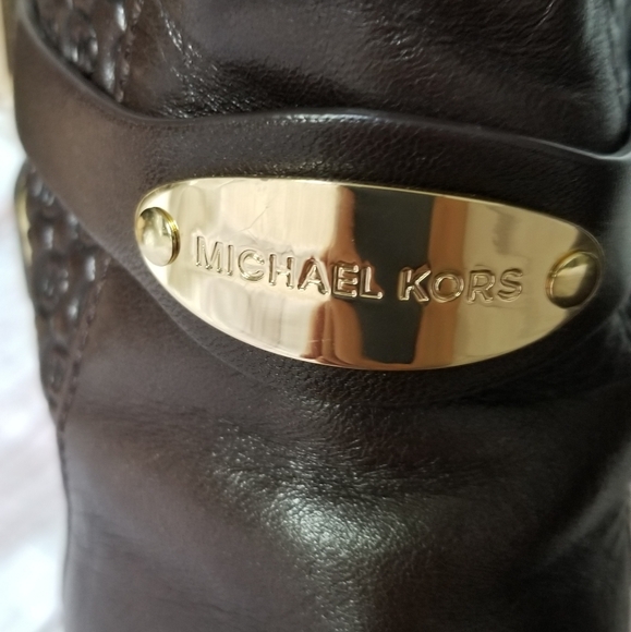 MICHAEL Michael Kors Leather Heeled Boots - Picture 15 of 16